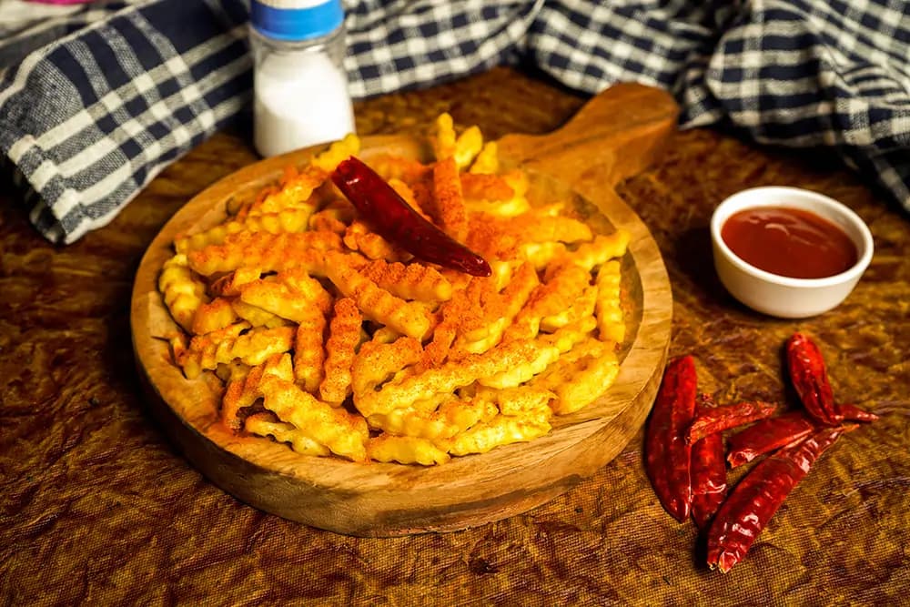 Waffle iron making fresh waffles