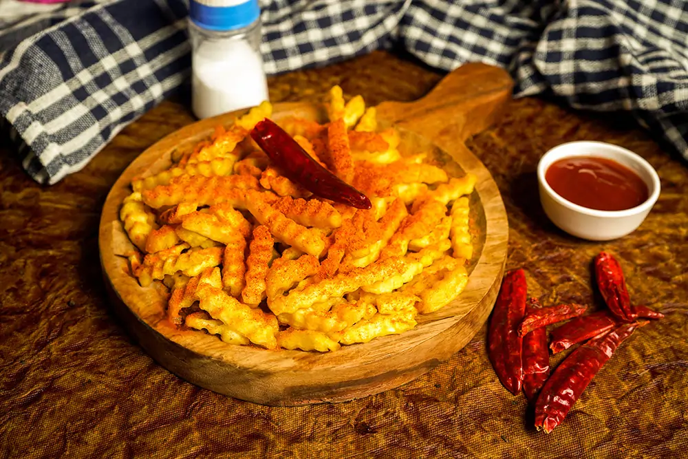 Waffle iron making fresh waffles